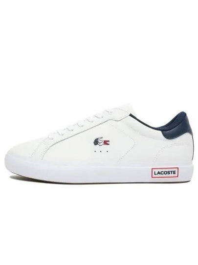 Power Court Leather Low Top Sneakers White - LACOSTE - BALAAN 2