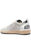 Ball Star Suede Star Laminate Low Top Sneakers Grey - GOLDEN GOOSE - BALAAN 5