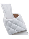 Padded Sandal Heels Optic White - BOTTEGA VENETA - BALAAN.