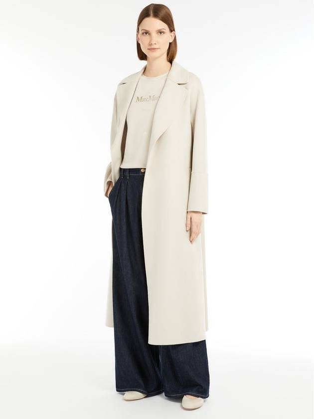 Elisa long wool robe single coat natural - S MAX MARA - BALAAN 3