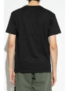 Logo Patch Short Sleeves T-Shirt Black - STONE ISLAND - BALAAN 5