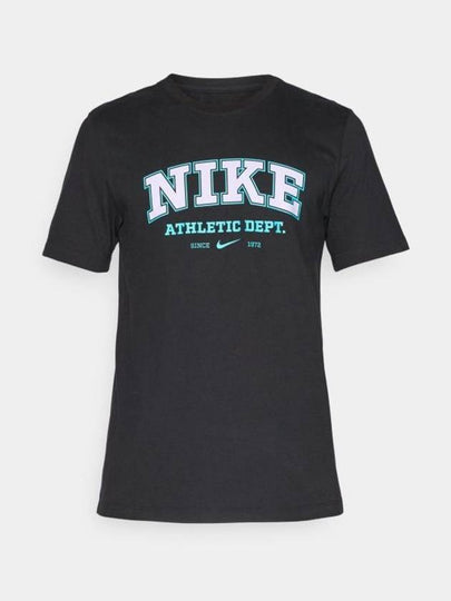 Logo Crew Neck Short Sleeve T-Shirt Black - NIKE - BALAAN 2