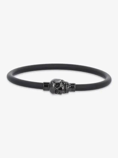 Skull Rubber Bracelet Black - ALEXANDER MCQUEEN - BALAAN 2