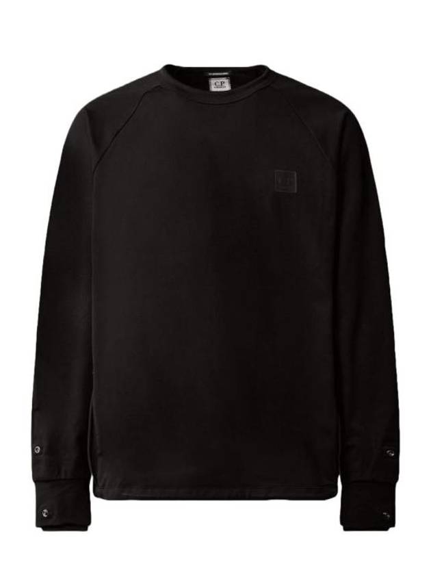 Metropolis Series Stretch Fleece Pocket Sweatshirt Black - CP COMPANY - BALAAN 2