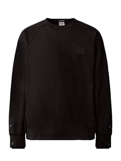 Metropolis Series Stretch Fleece Pocket Sweatshirt Black - CP COMPANY - BALAAN 2