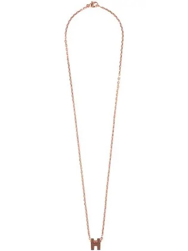 Pop H Mini Necklace New Gold - HERMES - BALAAN 3