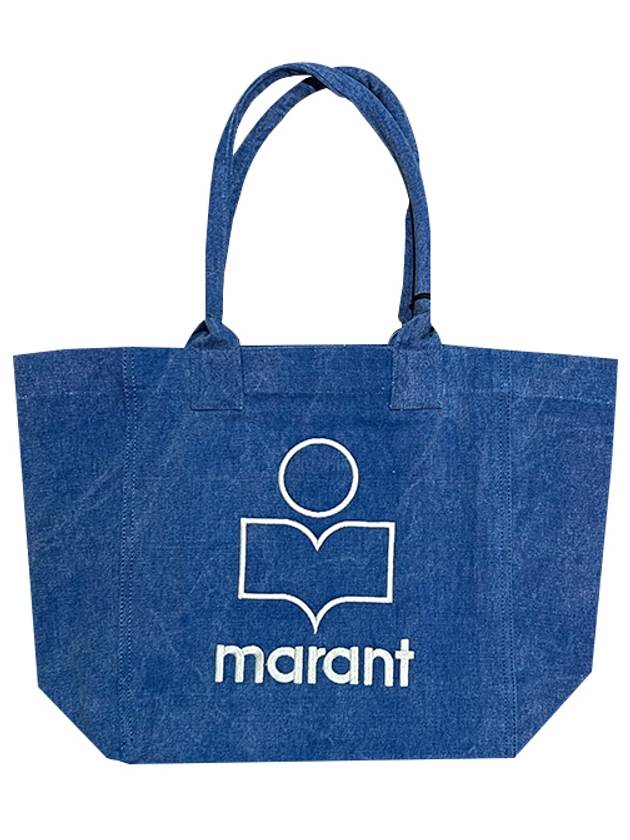 Yenky Embroidered Logo Shopper Tote Bag Blue - ISABEL MARANT - BALAAN 2