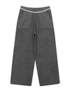 Women’s Wide Knit Pants 5302LXKC - BLACK&WHITE - BALAAN 2