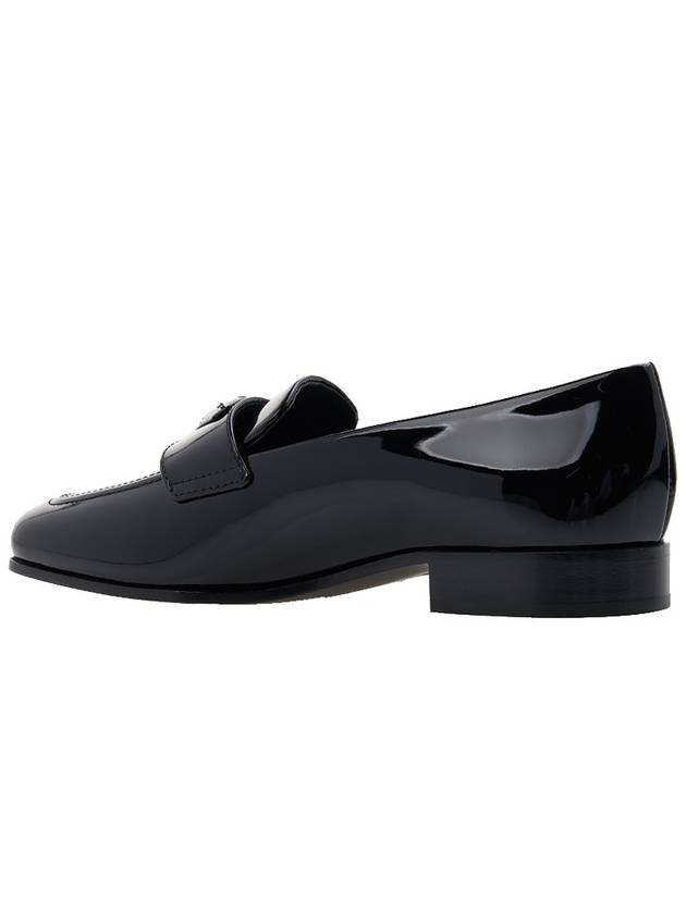 Brushed Patent Leather Loafers Black - PRADA - BALAAN 4