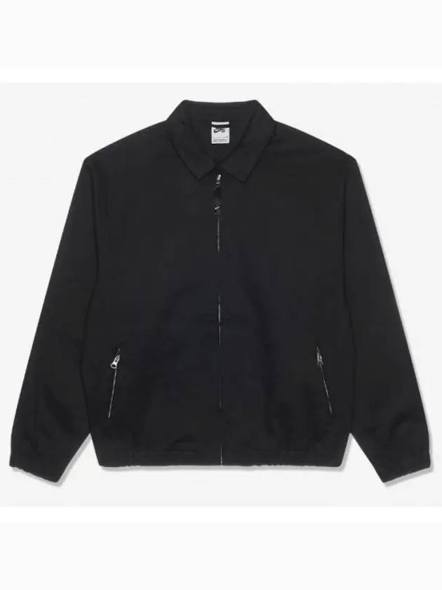 SB Woven Twill Premium Skate Zip Up Jacket Black - NIKE - BALAAN 2