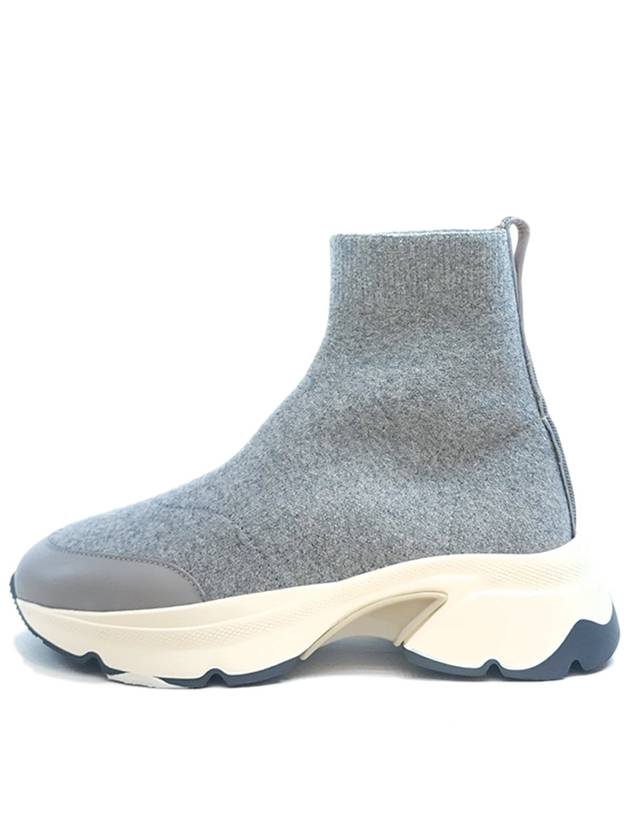 Women's Knit Chelsea Boots Gray ASD221W584F626 - FABIANA FILIPPI - BALAAN 1