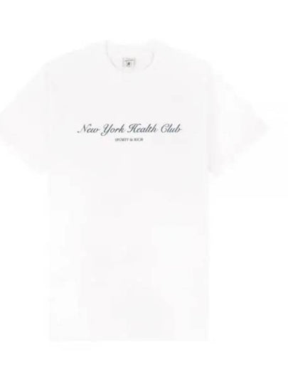 NY Health Club Short Club T-Shirt White - SPORTY & RICH - BALAAN 2