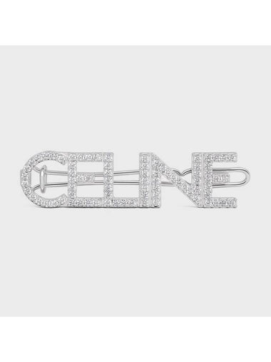 Monochroms Crystal Hair Clip Silver - CELINE - BALAAN 1