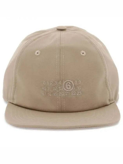 Logo Embroidered Base Ball Cap Beige - MAISON MARGIELA - BALAAN 2