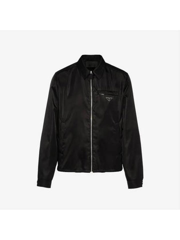 Prada Re nylon zip up gabardine blouson jacket black luxray - ETC - BALAAN 1