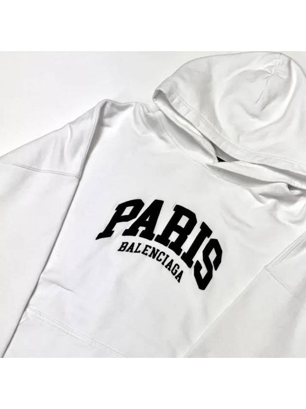 Paris logo embroidery hoodie 674986TLVL8 - BALENCIAGA - BALAAN 4