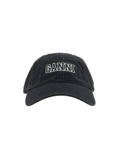 Logo Ball Cap Black - GANNI - BALAAN 1