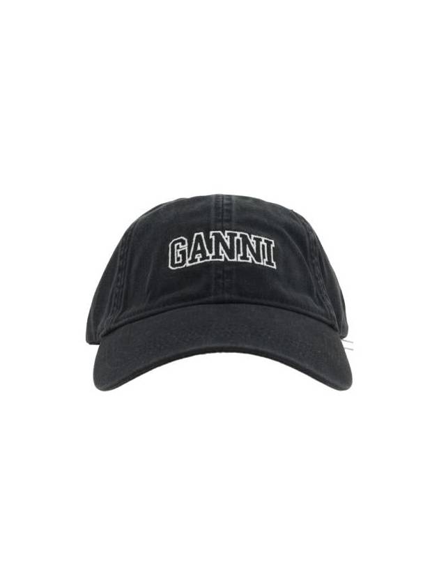 Logo Ball Cap Black - GANNI - BALAAN 2