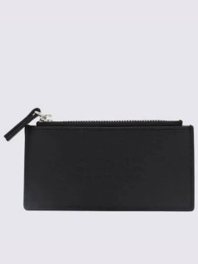 Embossed Logo Card Wallet Black - MAISON MARGIELA - BALAAN 2