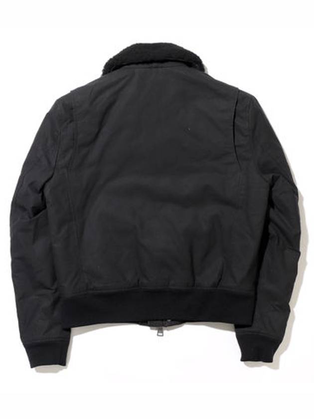 Shearing Trimming Short Bomber Jacket Black - AMI - BALAAN 3