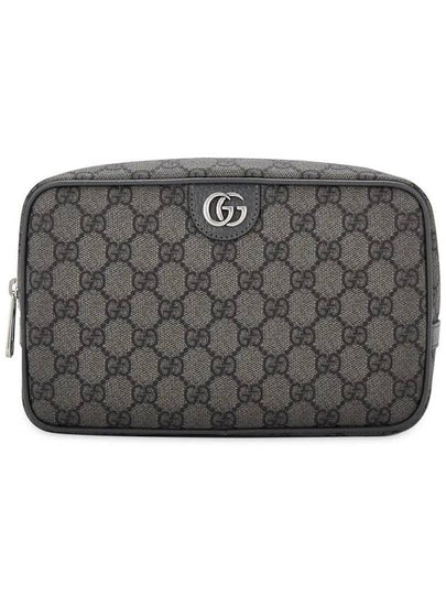 Ophidia GG Cosmetic Pouch Grey Black - GUCCI - BALAAN 2