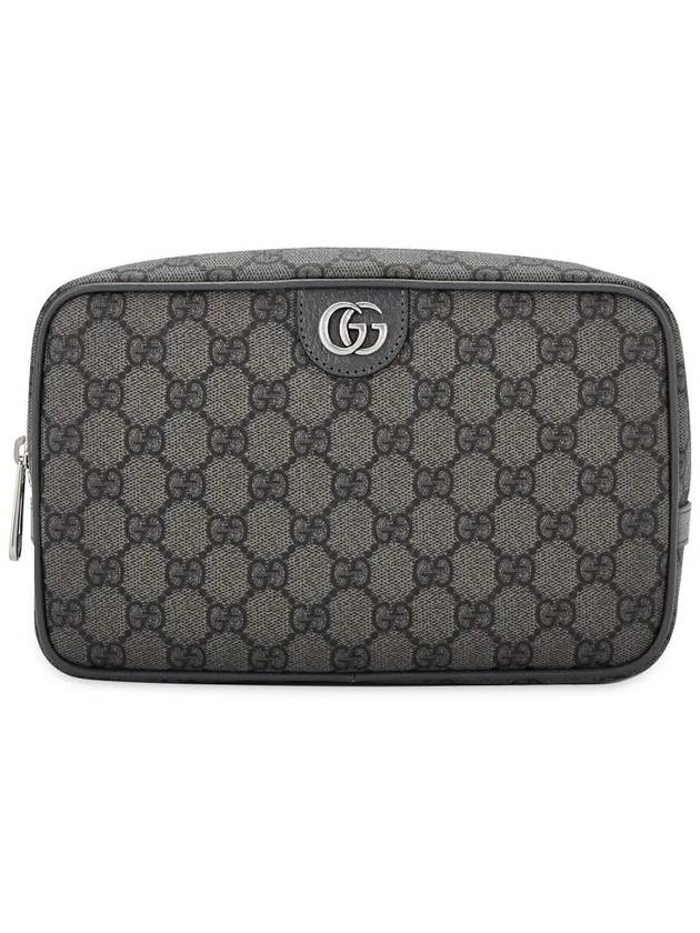 Ophidia GG Cosmetic Pouch Grey Black - GUCCI - BALAAN 4