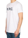 VPC Logo Short Sleeve T Shirt White COBQX H26586 - A.P.C. - BALAAN 3