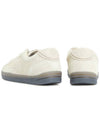 Logo Suede Low Top Sneakers Cream - STONE ISLAND - BALAAN 7