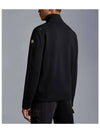 Padded Wool Zip-up Jacket Black - MONCLER - BALAAN 6