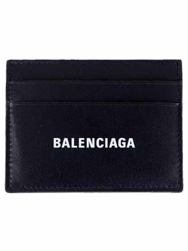 Logo Print Card Wallet Navy - BALENCIAGA - BALAAN 2