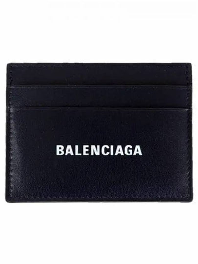 Logo Print Card Wallet Navy - BALENCIAGA - BALAAN 2