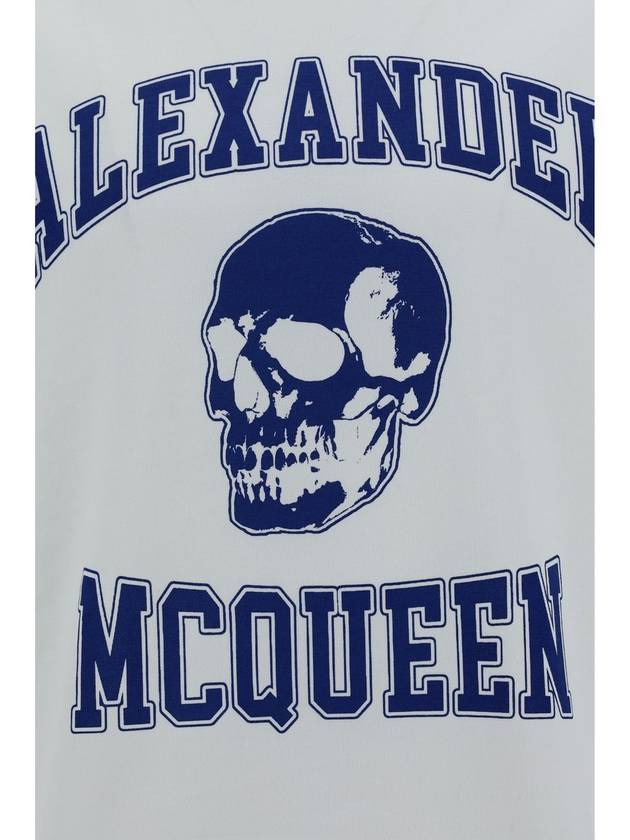 short sleeve t-shirt 759442 QTAAW 0963 WHITE INDIGO - ALEXANDER MCQUEEN - BALAAN 3