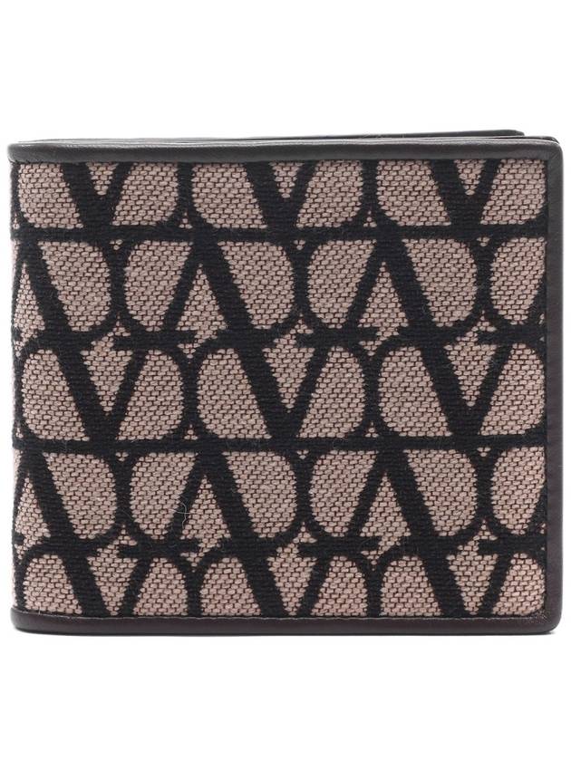 Toile Iconographe Half Wallet Beige - VALENTINO - BALAAN 2