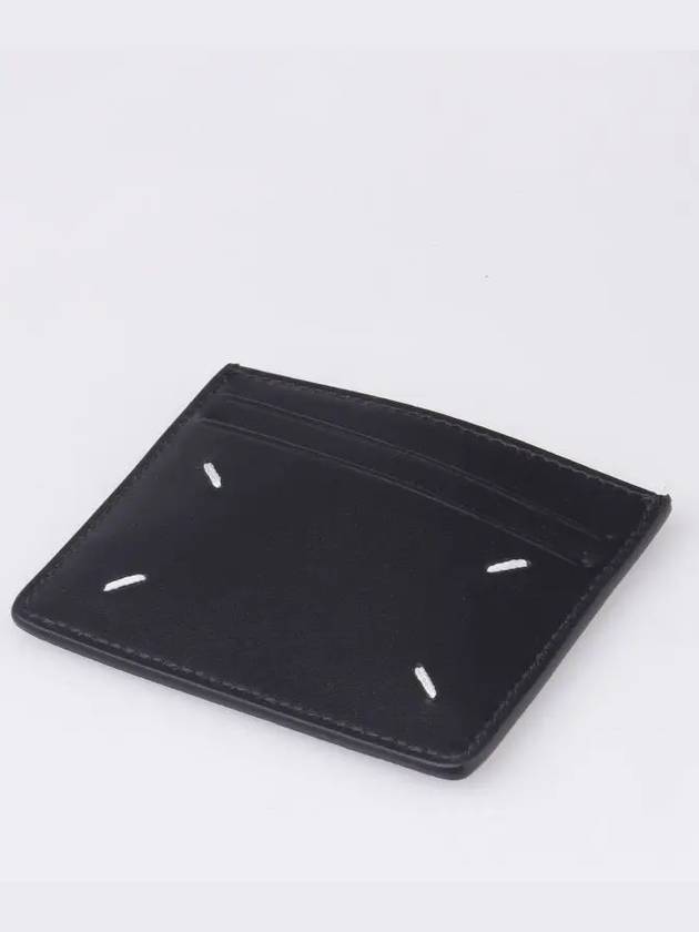 Stitch Diagonal Card Wallet Black - MAISON MARGIELA - BALAAN 4