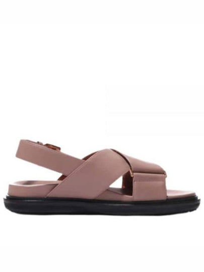 Fussbett Leather Sandals Dessert Beige - MARNI - BALAAN 2