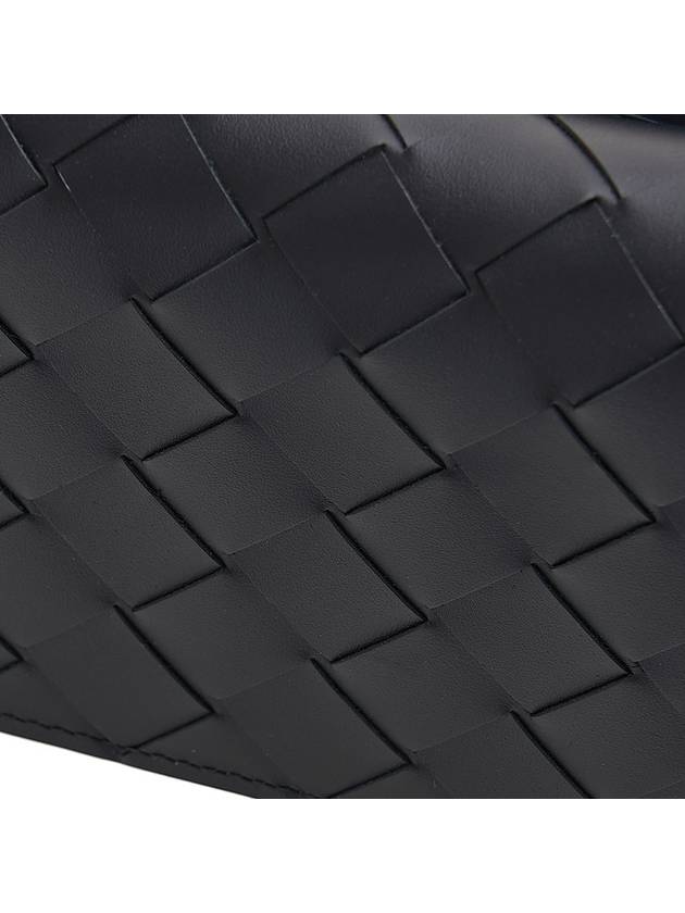 Men's Intrecciato Weaving Long Wallet Black - BOTTEGA VENETA - BALAAN 7