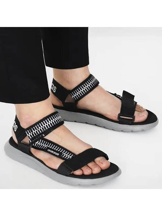 comfort strap sandals black - ADIDAS - BALAAN 2