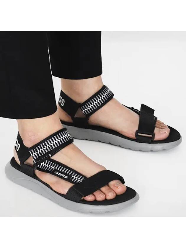 Comfort Strap Sandals Black - ADIDAS - BALAAN 2