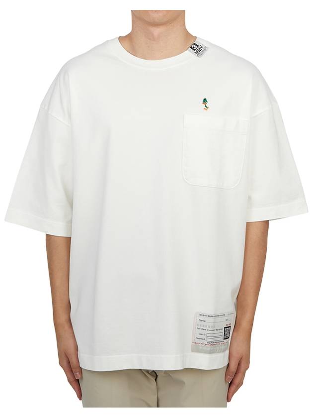 Embroidery Duck Short Sleeve T-Shirt White - MIHARA YASUHIRO - BALAAN 2