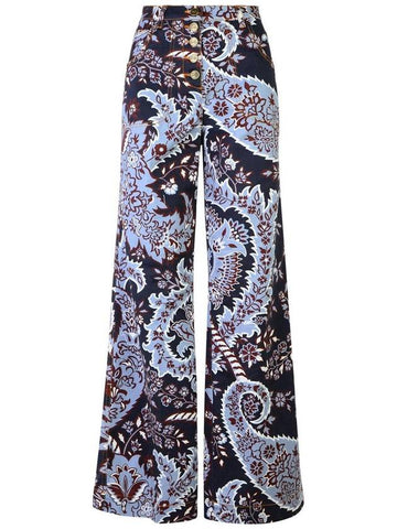 Etro 'Paisley' Blue Cotton Jeans - ETRO - BALAAN 1