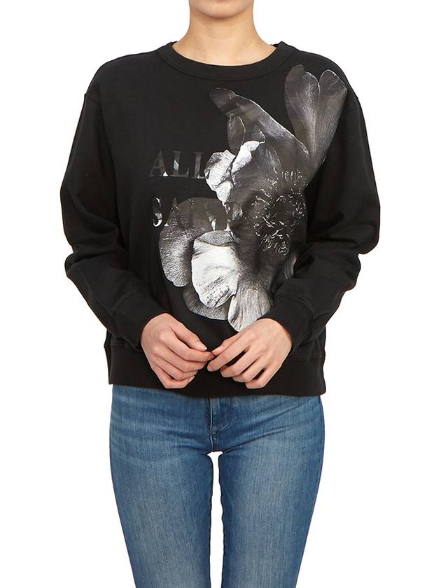 Pressilla Pipa Women's Brushed Sweatshirt WG015Z BLACK WHITE - ALLSAINTS - BALAAN 5