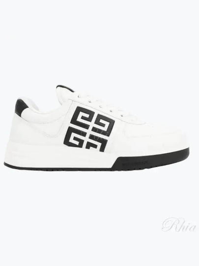 G4 Logo Calfskin Low-Top Sneakers Black White - GIVENCHY - BALAAN 2