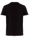 Men's Logo Embroidered Short Sleeve T-Shirt Black - ALEXANDER MCQUEEN - BALAAN.