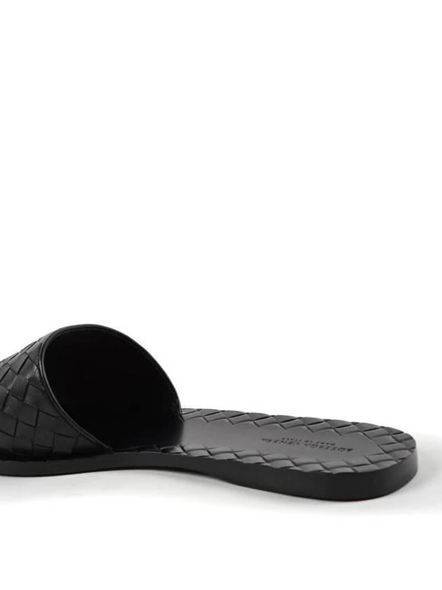 Intrecciato Slippers Black - BOTTEGA VENETA - BALAAN 4