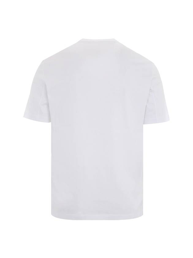 Logo Cotton Short-Sleeved T-Shirt White - BRUNELLO CUCINELLI - BALAAN 3