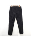 Compass Badge Gabardine Cargo Straight Pants Black - STONE ISLAND - BALAAN 4