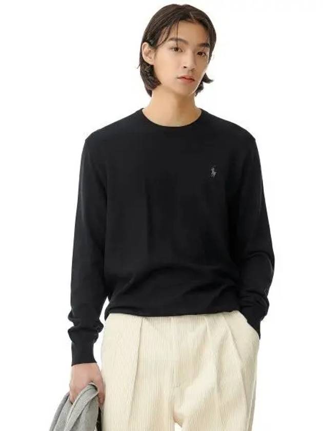 Long sleeve cotton sweater black - POLO RALPH LAUREN - BALAAN 1