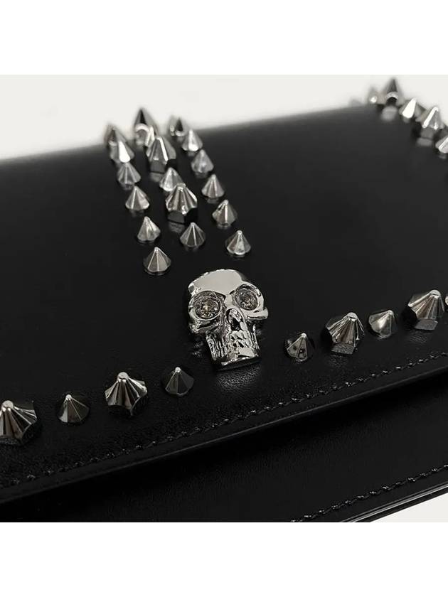 Skull Spike Mini Cross Bag Black - ALEXANDER MCQUEEN - BALAAN 6