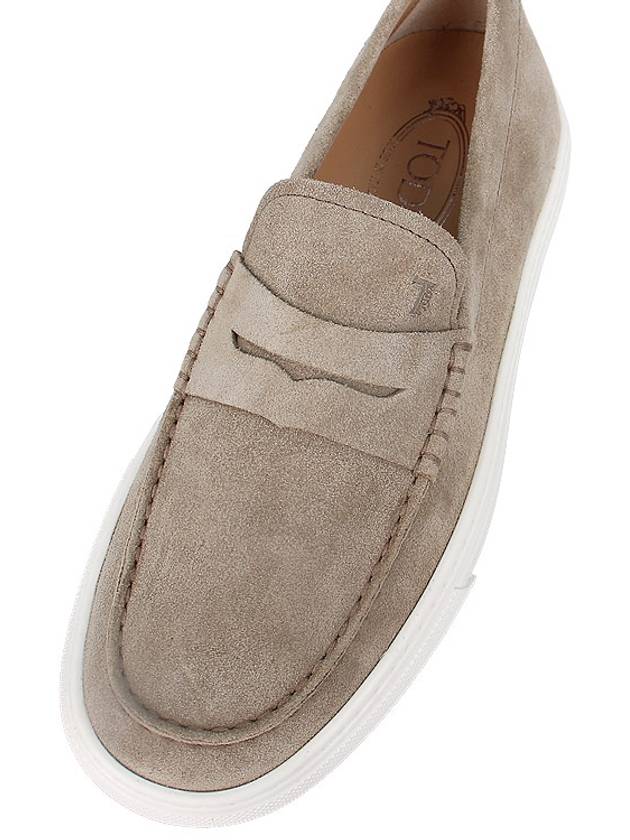 Men's Suede Loafers Beige - TOD'S - BALAAN 8