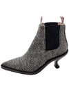 Herringbone curve heel mid top Chelsea boots FFH246A 02508 980 - THOM BROWNE - BALAAN 3